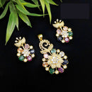 Aamrapali Premium American Diamond Chain Pendant Set