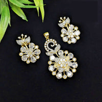 Aamrapali Premium American Diamond Chain Pendant Set