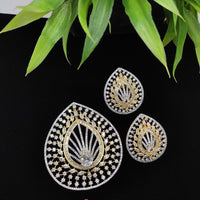 Aamrapali Premium American Diamond Chain Pendant Set