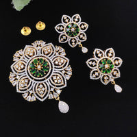Aamrapali Premium American Diamond Chain Pendant Set