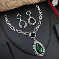 Aamrapli Designer Crystal Luxury Statement Necklace Set