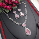 Aamrapli Designer Crystal Luxury Statement Necklace Set