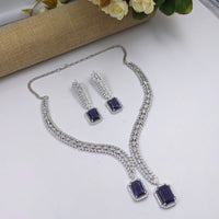 Aamrapli Designer Crystal And Austrian Stone Luxury Statement Necklace Set