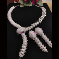 Aamrapali Designer Austrian Stone Snake Style Necklace Set