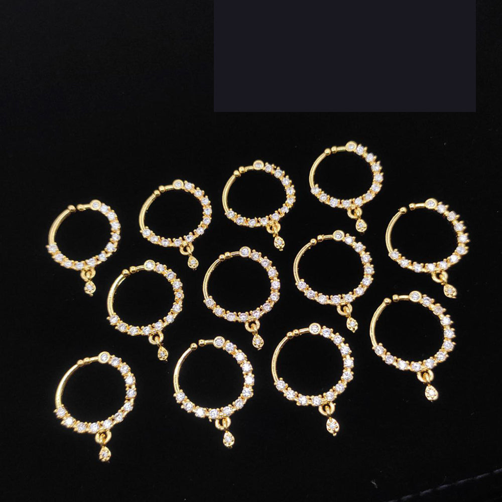 Aamrapali Glamorous Austrian Stone Designer Nose Ring Combo