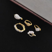 Aamrapali Glamorous Austrian Stone Designer Nose Ring (Assorted Desing)