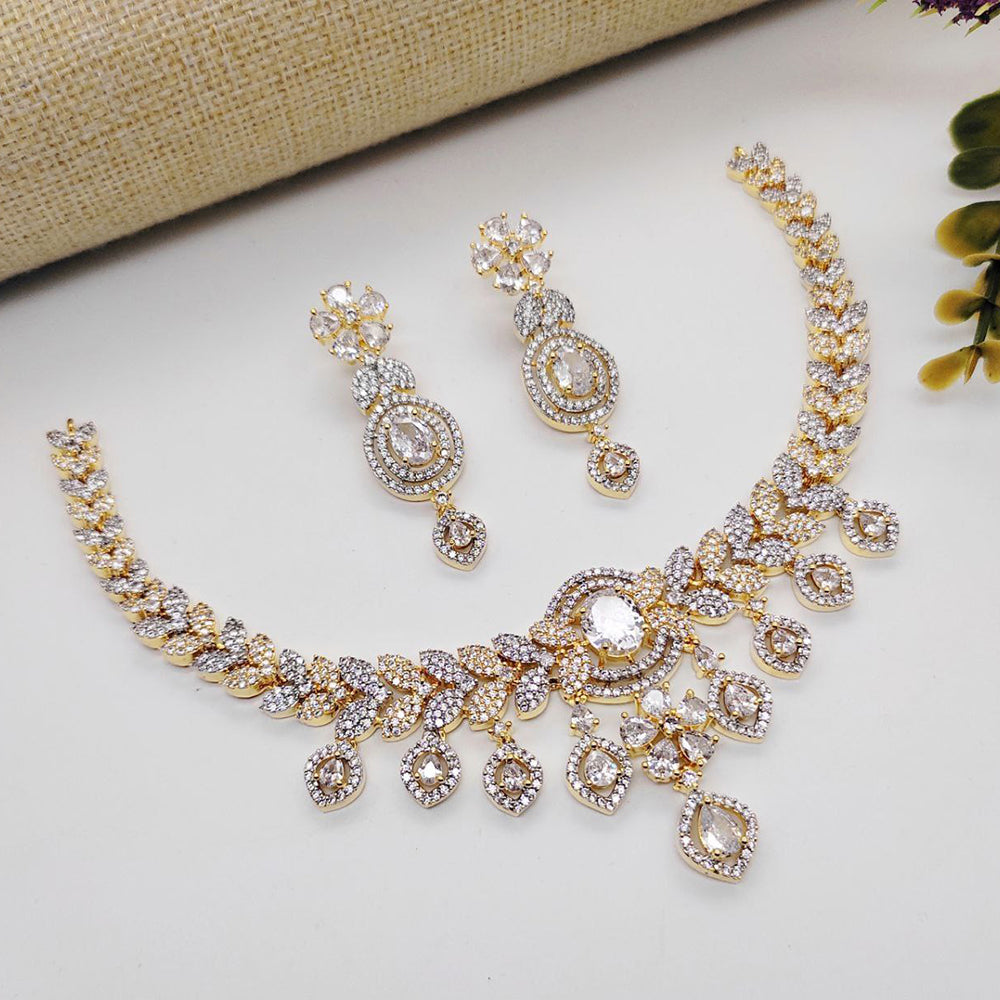 Aamrapali Austrian And American Diamond Necklace Set