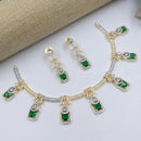 Aamrapli Designer Crystal And Austrian Stone Luxury Statement Necklace Set