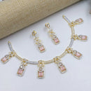 Aamrapli Designer Crystal And Austrian Stone Luxury Statement Necklace Set