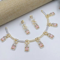 Aamrapli Designer Crystal And Austrian Stone Luxury Statement Necklace Set