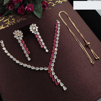 Aamrapali Exclusive American Diamond Necklace Set