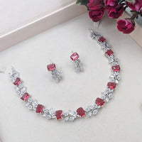 Aamrapli Designer Crystal And Austrian Stone Luxury Statement Necklace Set
