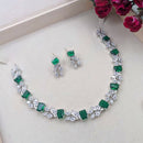 Aamrapli Designer Crystal And Austrian Stone Luxury Statement Necklace Set