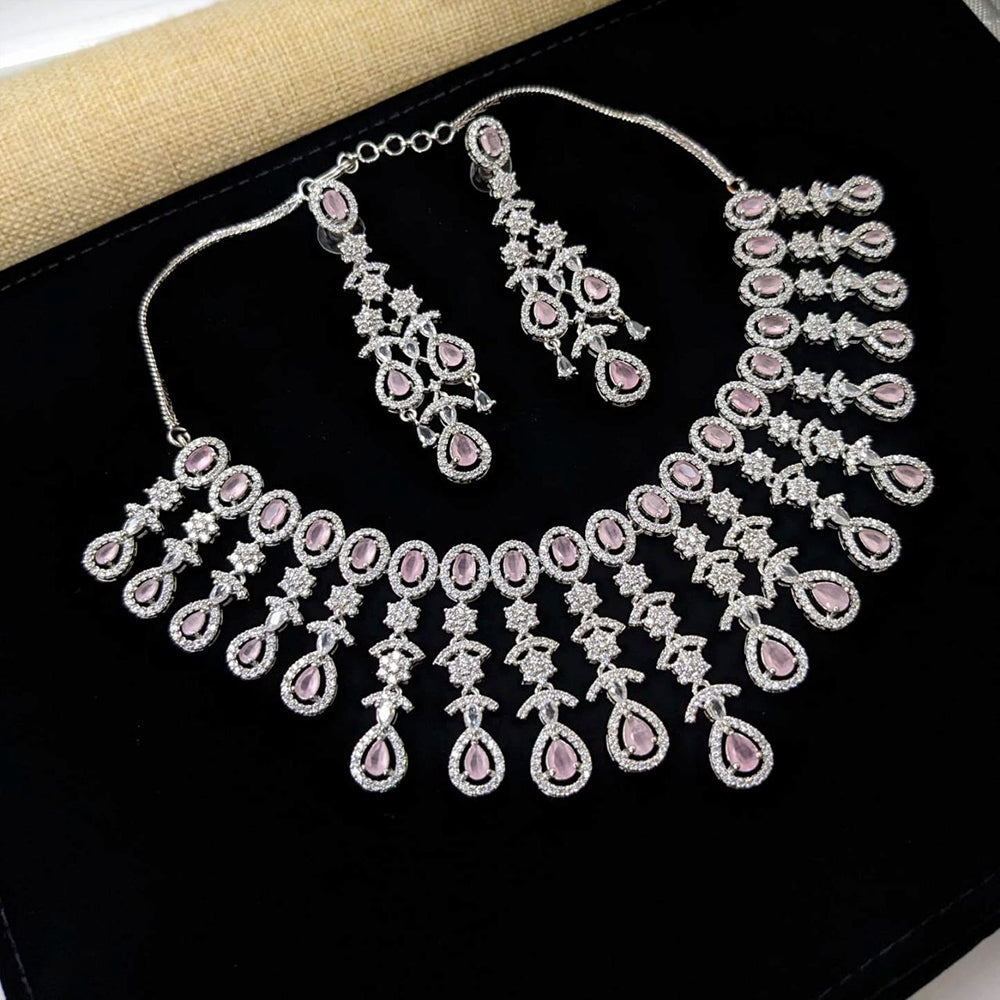 Aamrapali Exclusive American Diamond Necklace Set