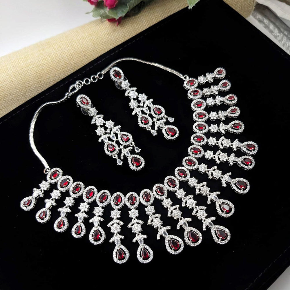Aamrapali Exclusive American Diamond Necklace Set