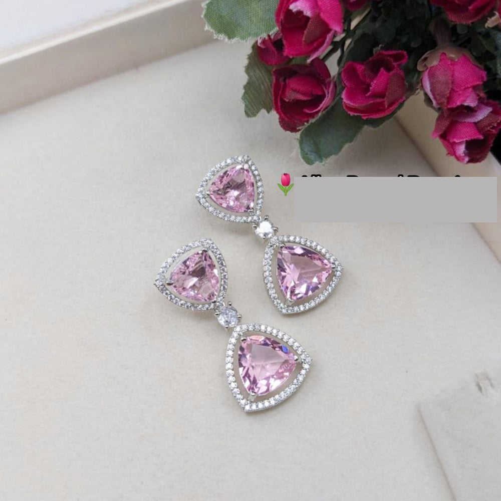 Aamrapali Sparkling Austrain And Crystal Stone Dangler Earrings