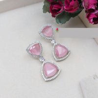 Aamrapali Sparkling Austrain And Crystal Stone Dangler Earrings