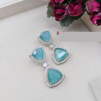 Aamrapali Sparkling Austrain And Crystal Stone Dangler Earrings