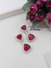 Aamrapali Sparkling Austrain And Crystal Stone Dangler Earrings