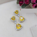 Aamrapali Sparkling Austrain And Crystal Stone Dangler Earrings