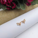 Aamrapali Stylish Austrian Stone Leaf Shape Stud Earrings
