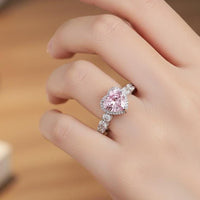 Aamrapali Radiant American Diamond Heart Shape Inspired Ring