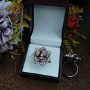 Aamrapali Glamorous Austrian Stone Flower Blossom Style Finger Ring