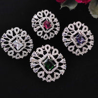 Aamrapali Radiant American Diamond Solitaire Inspired Ring
