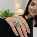 Aamrapali Radiant American Diamond Solitaire Inspired Ring