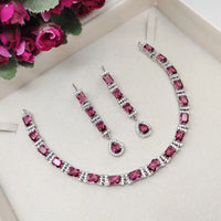 Aamrapali Sparkling Crystal Stone Necklace Set
