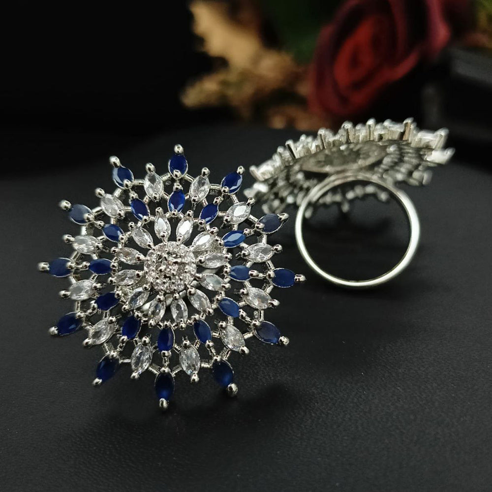 Aamrapali Radiant Crystal Stone Ring