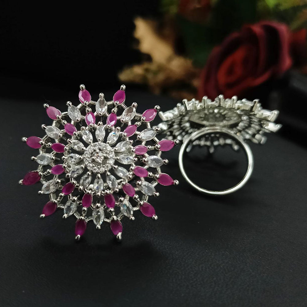 Aamrapali Radiant Crystal Stone Ring