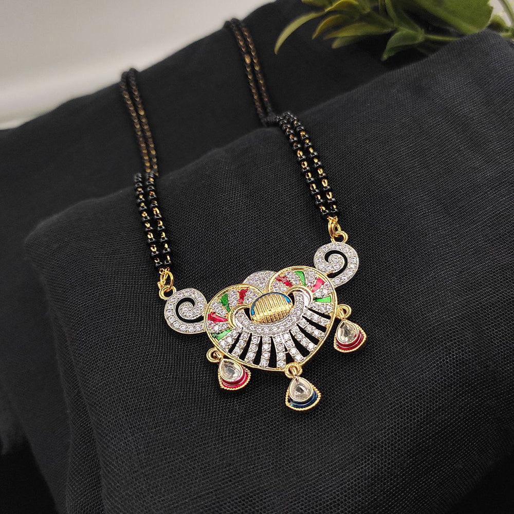 Aamrapali Fancy Austrian Stone And Meenakari Manglsutra