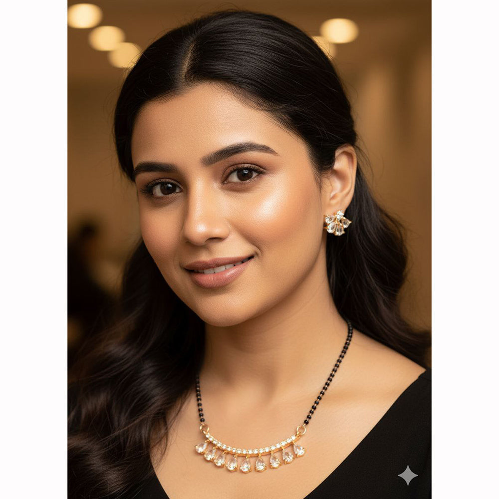 Aamrapali Elegant Crystal Stone Traditional Mangalsutra for Women