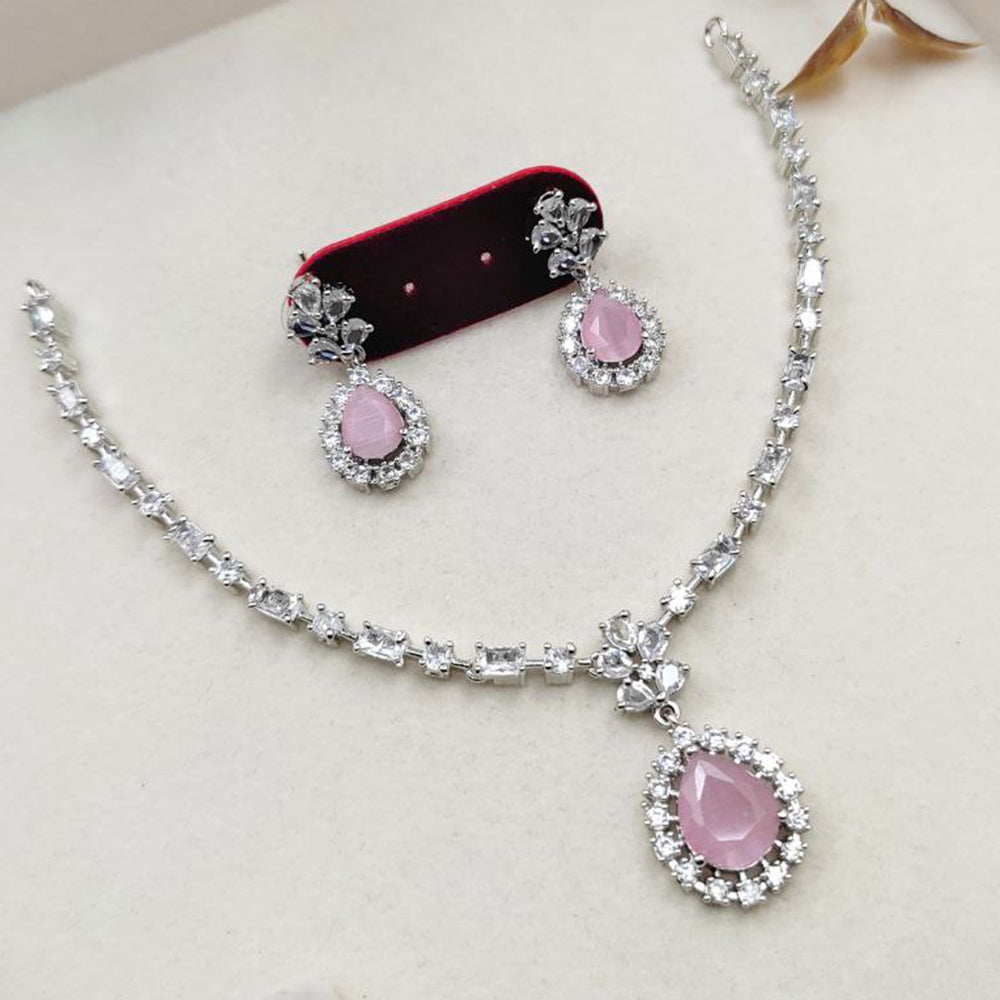Aamrapali Classic American Daimond Necklace Set