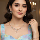 Aamrapali Shimmer Austrian Stone Necklace Set 