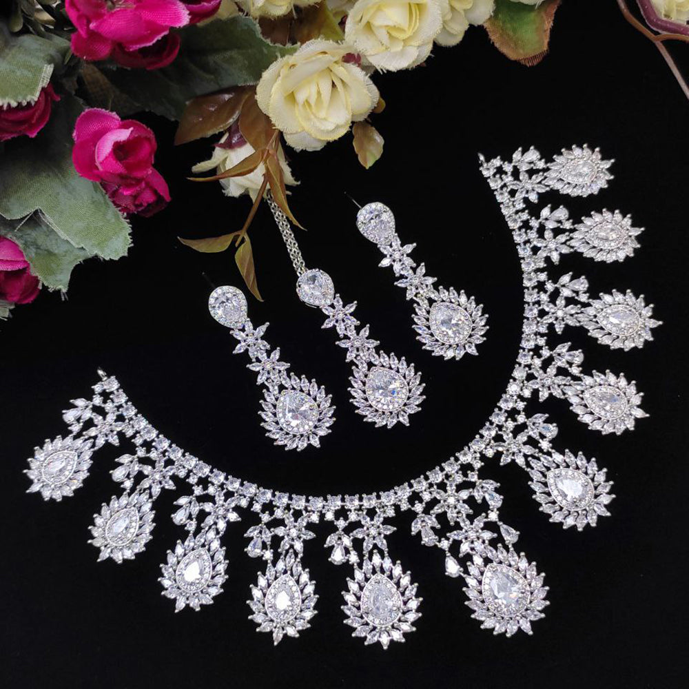 Aamrapali Classic American Daimond Necklace Set