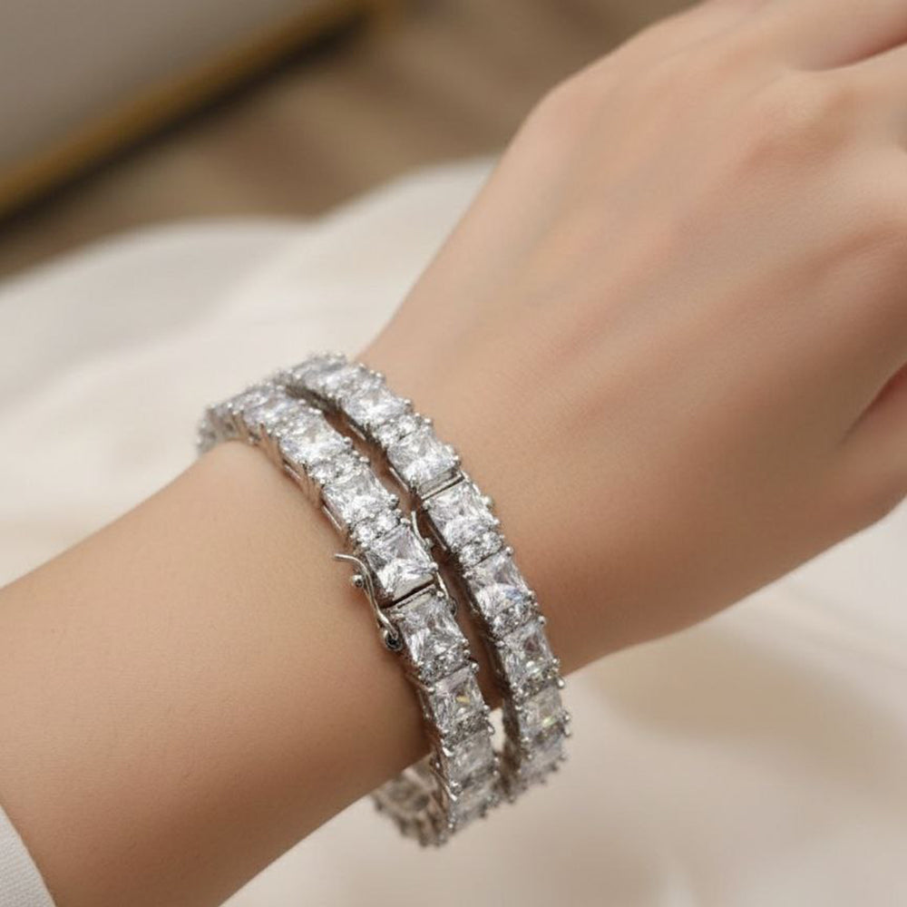 Aamrapali Gleam American Diamond Partywear Bangles Set
