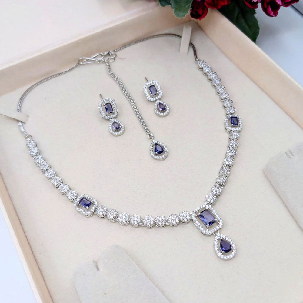 Aamrapali Luxury Crystal Shine Necklace Set