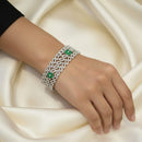 Aamrapali Trendy Leaf Shape Austrian Stone Bracelet