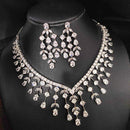 Aamrapali Dazzling American Diamond Necklace Set