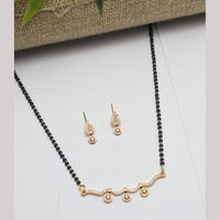Aamrapali Designer Austrian Stone Black Beaded Mangalsutra