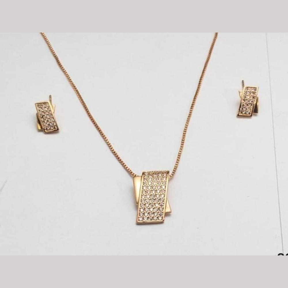 Aamrapali Classic Austrian Stone Chain Pendant Set