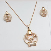 Aamrapali Classic Austrian Stone Chain Pendant Set