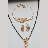 Aamrapali Designer Austrian Stone Black Beaded Mangalsutra