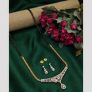 Aamrapali Elegant American Diamond Black Beaded Mangalsutra
