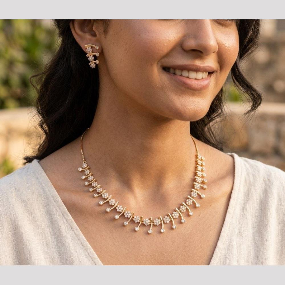 Aamrapali Luxe Austrian Stone Necklace Set