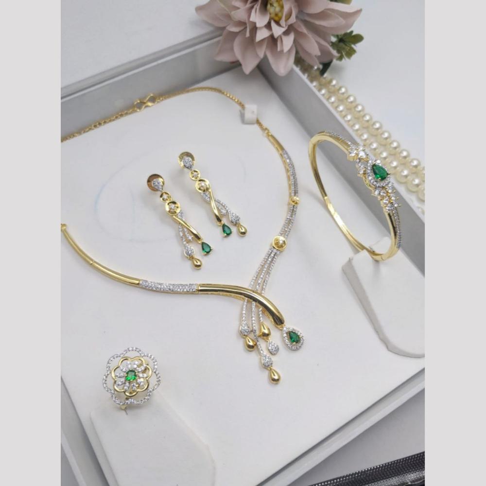 Aamrapali Premium American Diamond Jewellery Combo for Women  
