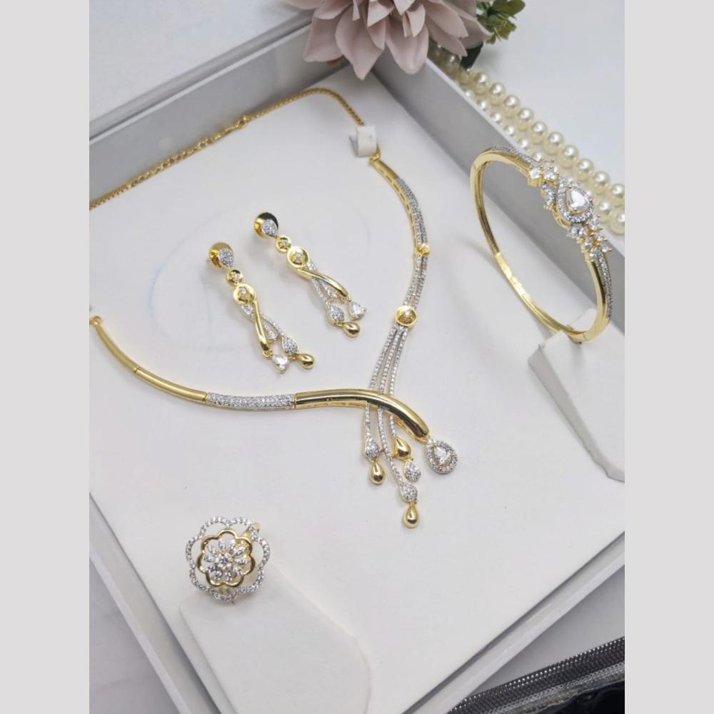 Aamrapali Premium American Diamond Jewellery Combo for Women