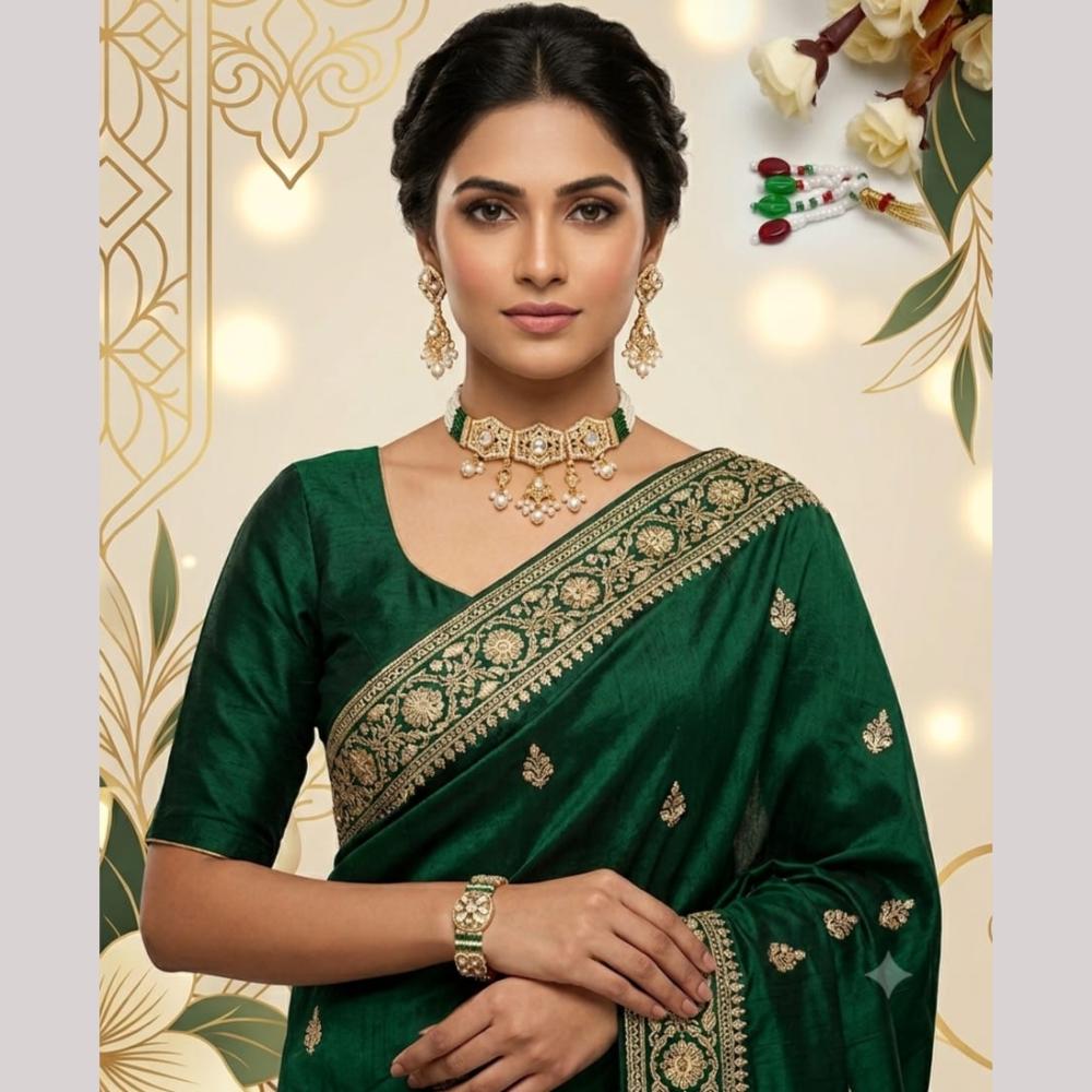 Aamrapali Luxurious Polki Kundan And Pearl Choker Necklace Set